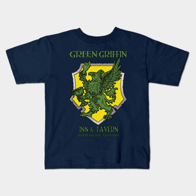 Bones 6: Green Griffin Inn & Tavern Kids T-Shirt by ReaperMini